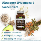 Igennus Ultra Pure Omega-3: étiquette lisible et bouchon facile à manipuler.