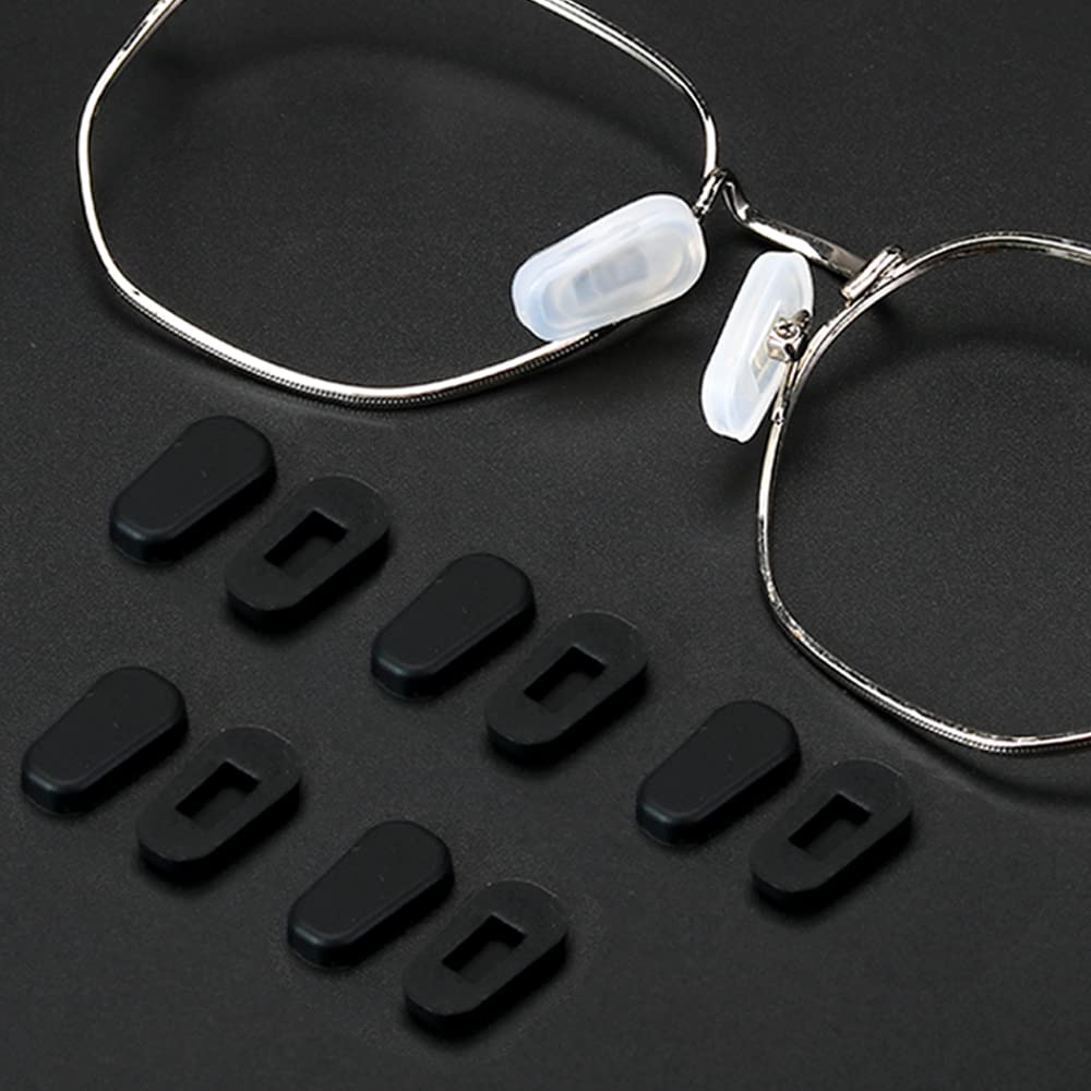 Coussins nasaux en silicone iGeyzoe doux pour lunettes offrant un maintien amélioré.
