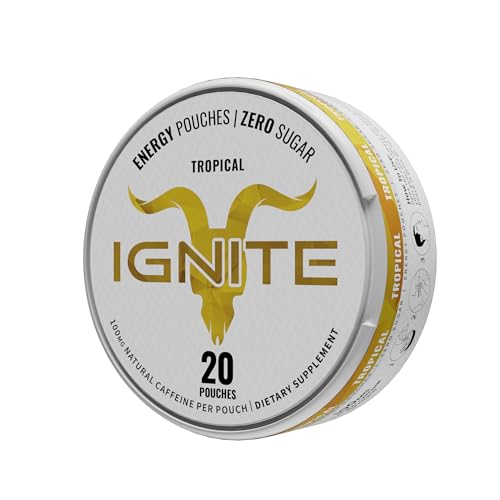 Ignite Energy Pouches Tropical - boîte 20 sachets, pratique en déplacement