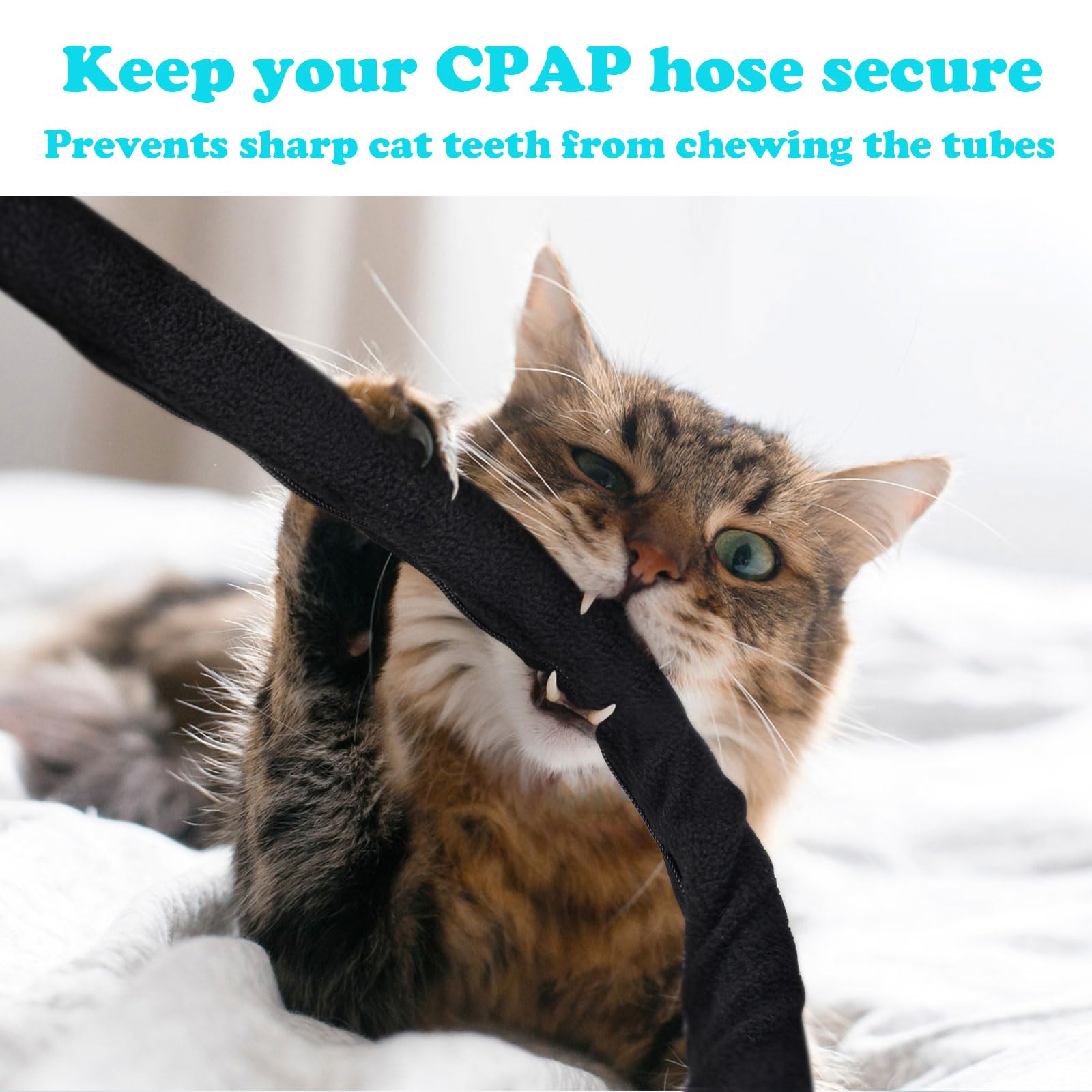 Couverture Iguerburn pour tuyau CPAP atténue le bruit et le frottement.