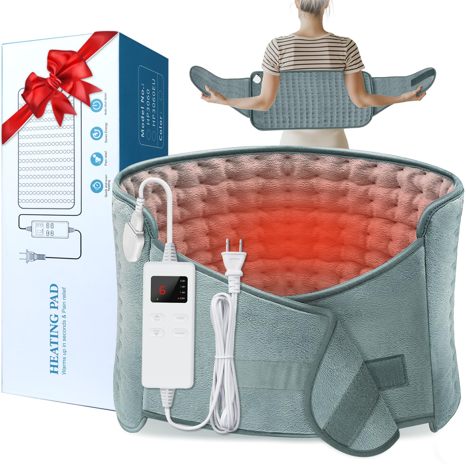 IGXHAVIZ bandeau chauffant pour dos, chaleur ciblée et maintien sécurisé.