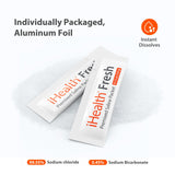 Boîte de sachets saline iHealth 90, pratique pour usage quotidien.