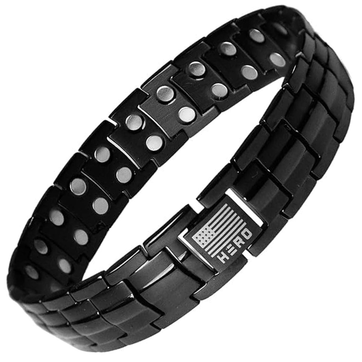Bracelet iHeartDogs magnétique titane, design trace Sherman, élégant.