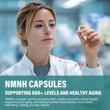Formule NMNH IHW: potentiel soutien à la vitalité et au bien-être quotidien.