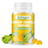 IIEltruiom : bouteille de gommes graviola, soutien immunitaire potentiel.