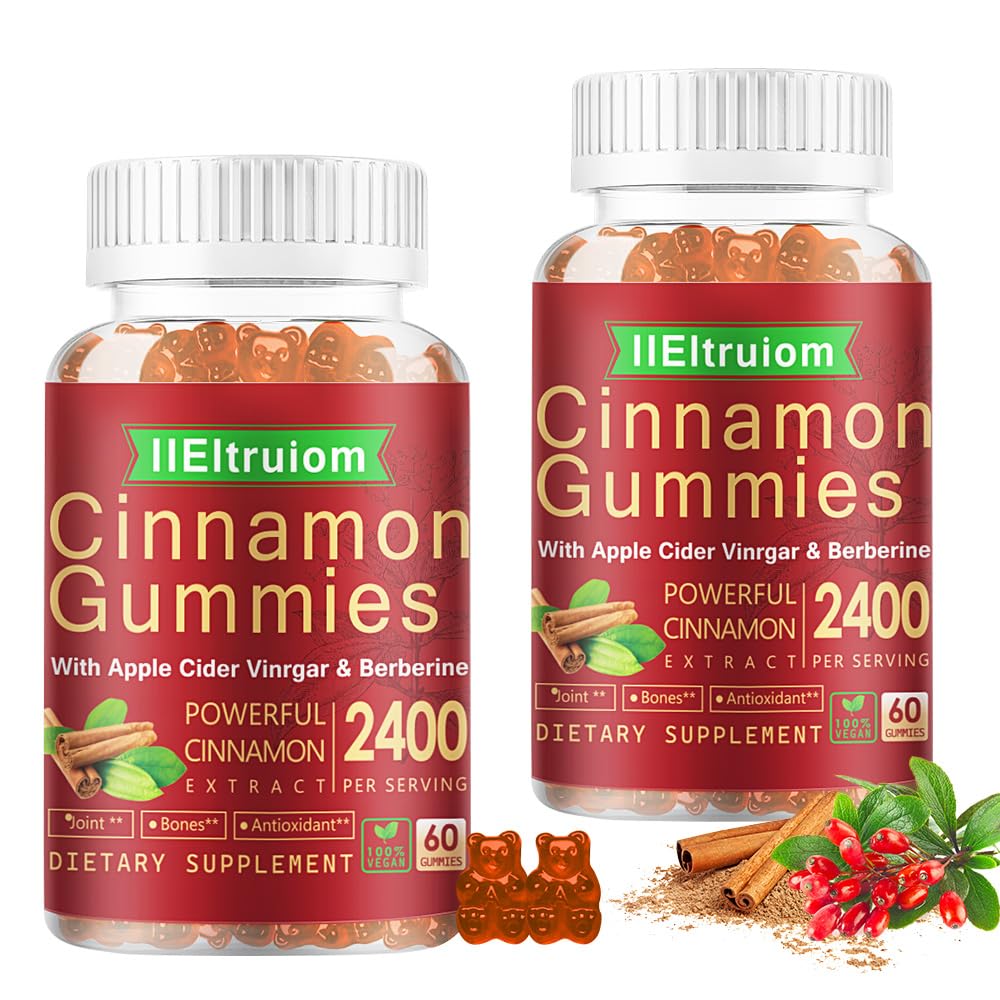 IIEltruiom cannelle Ceylan gommes en flacon, goût naturel et pratique.