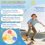 Gommes calcium citrate sans sucre pour une option pratique et savoureuse.