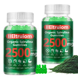 IIEltruiom: bouteille de gommes spiruline, énergie naturelle au quotidien.