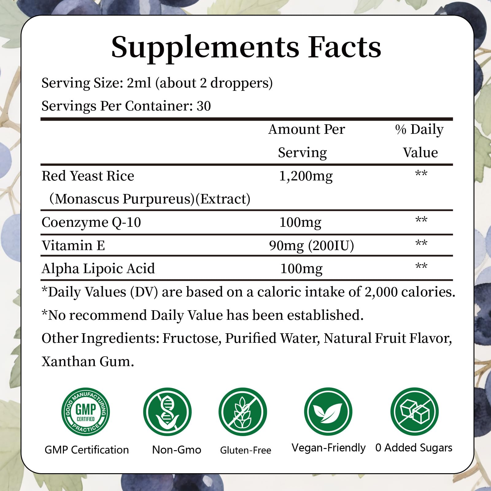 IIEltruiom riz rouge liposomal CoQ10 gouttes, pipette facile pour doser sous la langue.