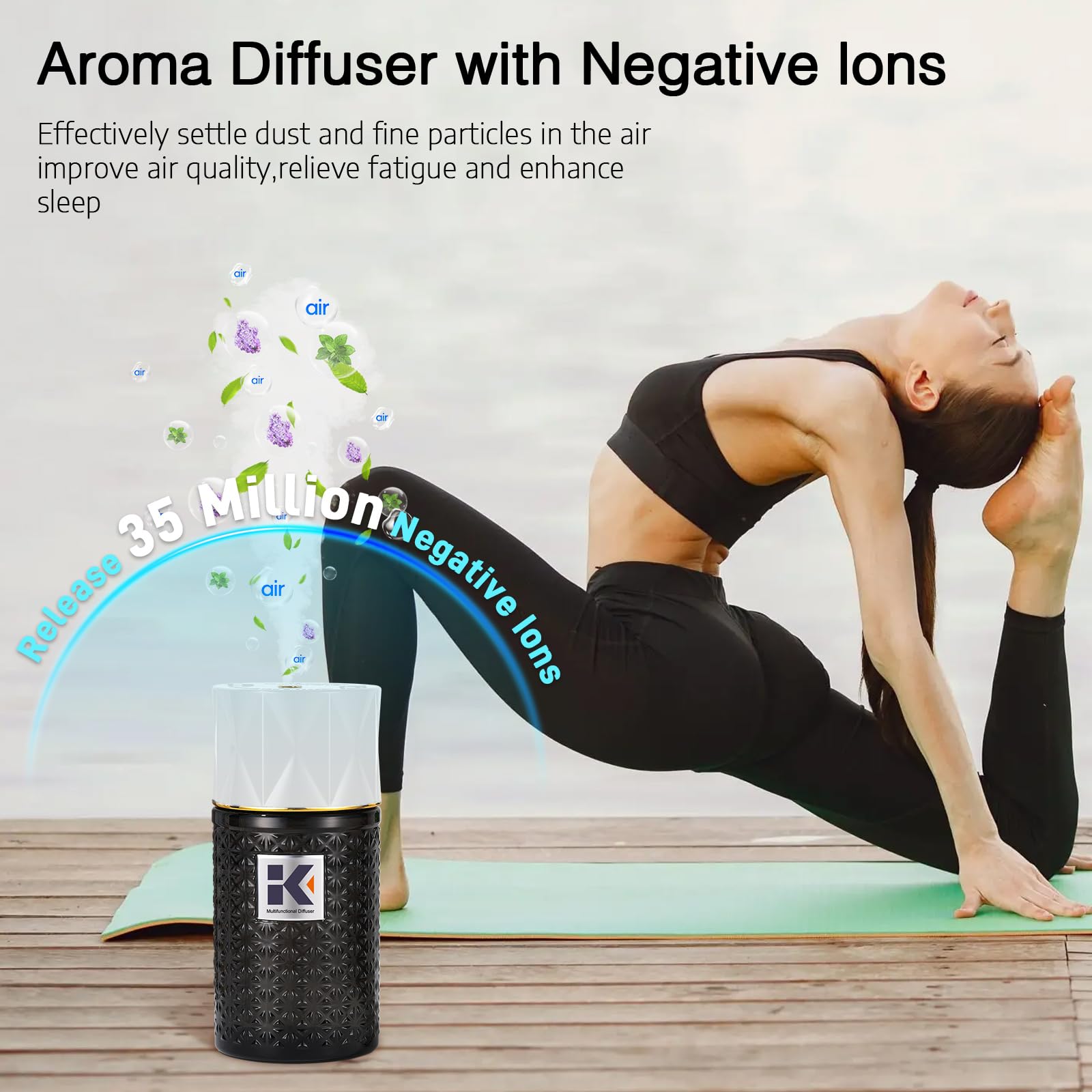 Ikeda Style-Life diffuseur design en ABS et verre avec look moderne.