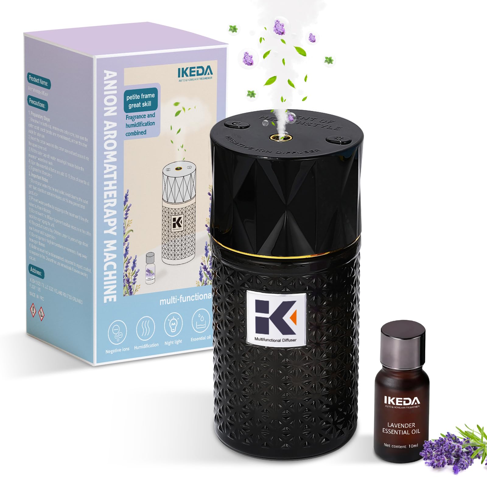 Ikeda Style-Life diffuseur huile essentielle 250ml lavande pour une atmosphère apaisante.
