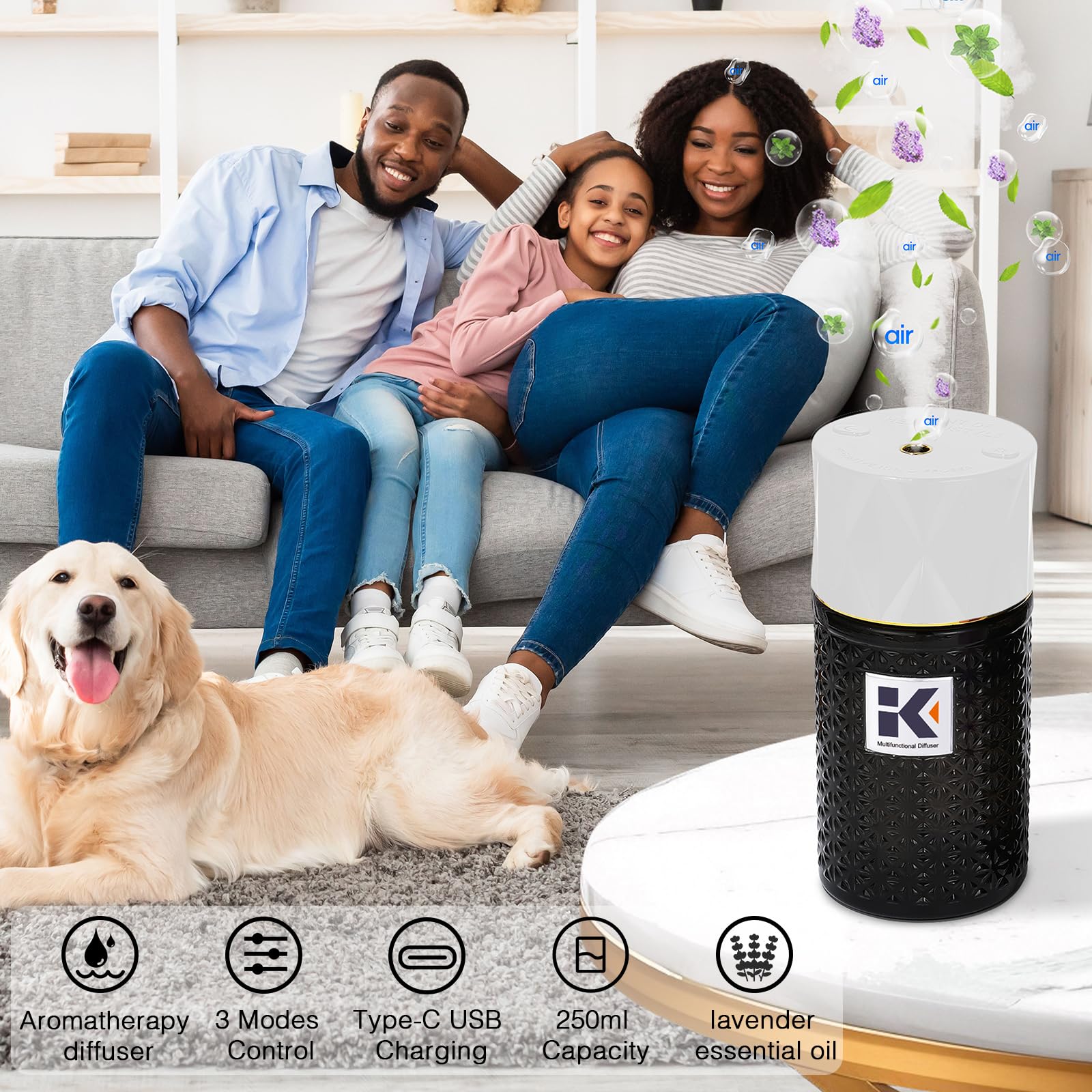 Ikeda Style-Life diffuseur voiture portable parfume l habitacle facilement.
