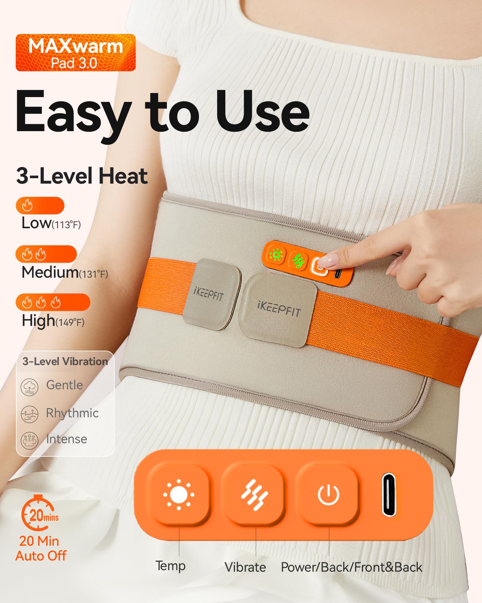 IKEEPFIT-vibration-massage-douleur – massage relaxant en complément de la chaleur.