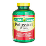 Ikj Potassium Caplets dans une bouteille de 500 caplets, pratique au quotidien.