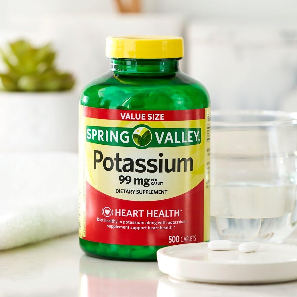 Emballage extérieur Ikj Potassium Caplets avec logo et nom.