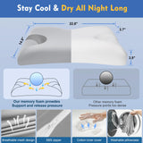 IKSTAR oreiller CPAP Colonne cervicale, soutien ciblé suit vos mouvements.