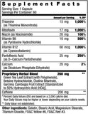 ILIOS Dexatrim Max, étiquette vitamines B et énergie potentielle.