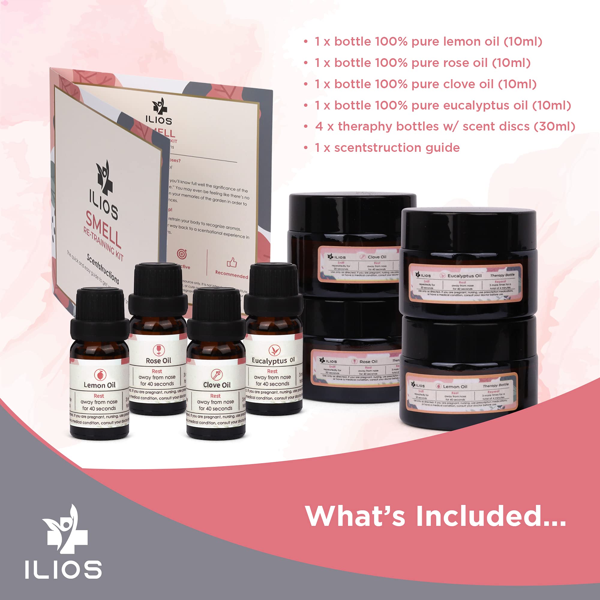 Ilios kit-olfactory-rose: amélioration de la reconnaissance des parfums et arômes.