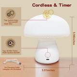 Illuwise lampe champignon rouge design discret pour chambre