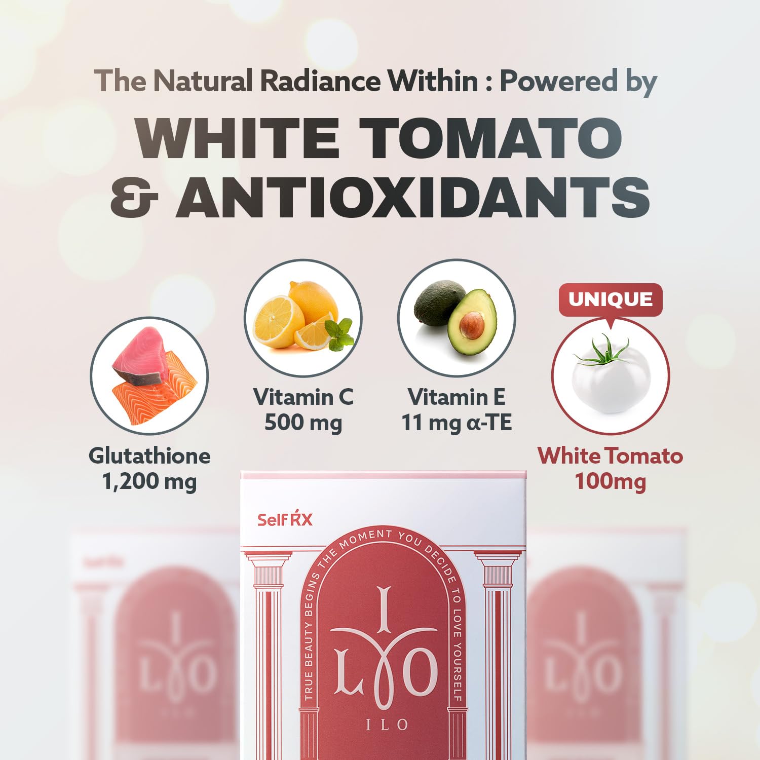 ILO Whitathione, poudre verte goût pomme, expérience sensorielle rafraîchissante.