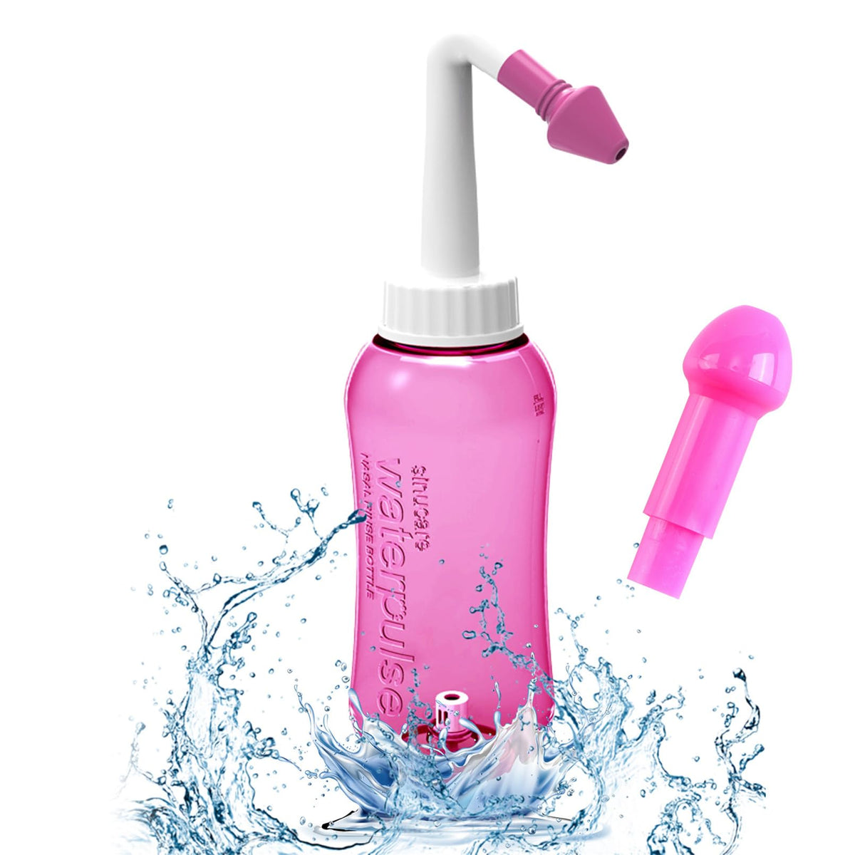 ILSSLI Neti Pot 300ml avec embout adulte pour un rinçage nasal sûr et efficace