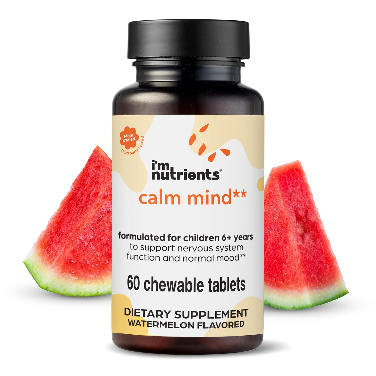 I'm Nutrients Calm Mind gommes — calme-esprit pour enfants et meilleure concentration.