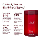 IM8 Daily Ultimate Essentials doseur inclus: dose précise pour une routine pratique.