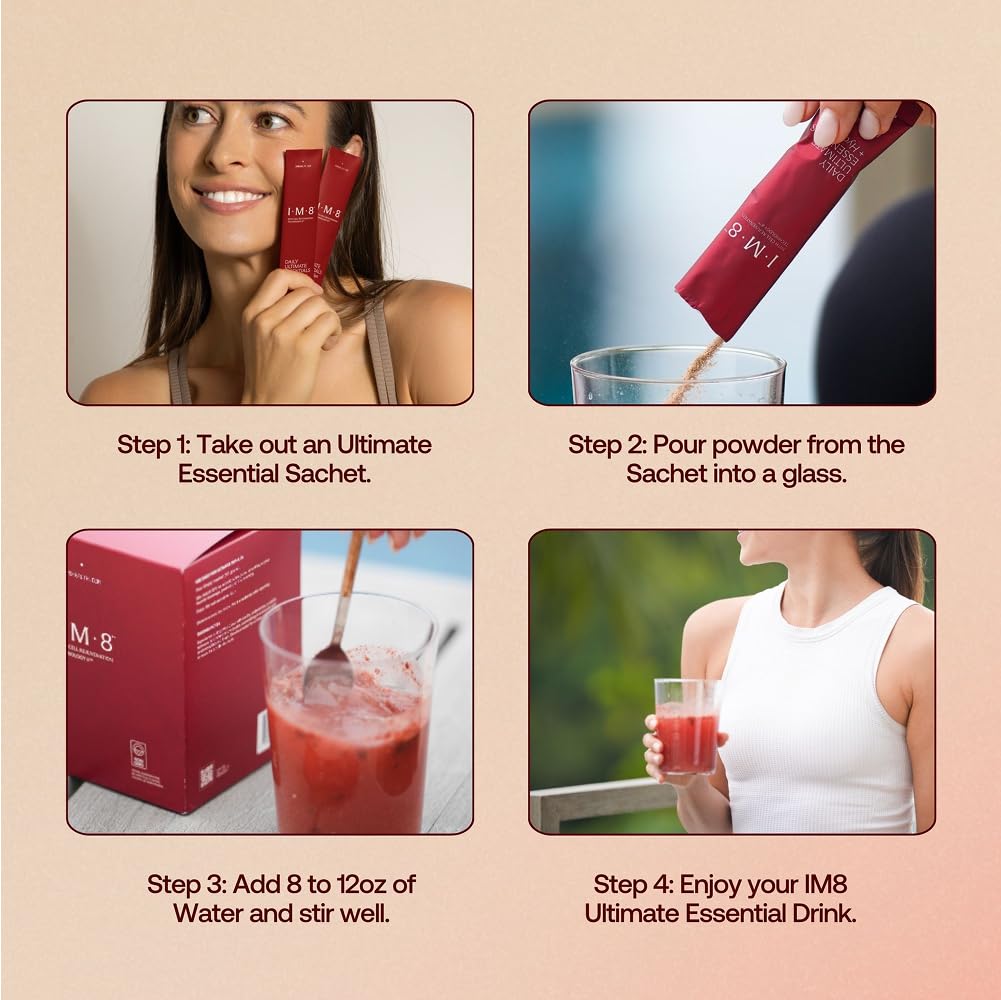 IM8 - routine matinale facilitee par shake nutritif.