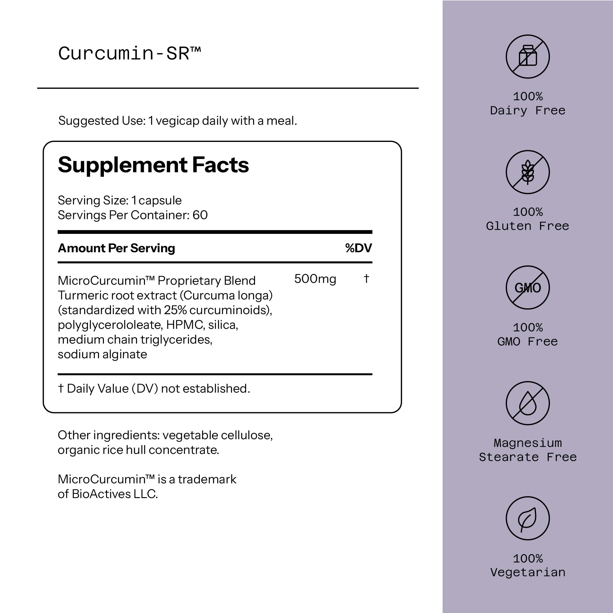 Qualité de Vie Curcumin-SR: capsules en gros plan, couleur dorée