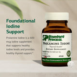 Standard Process Prolamine Iodine – Supplément d'iode pour la santé thyroïdienne – Sans gluten, Sans lait et Sans soja – 90 comprimés