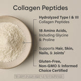 Sports Research Collagène Peptides – Hydrolysé Type I & III, Poudre pour Peau, Ongles et Articulations