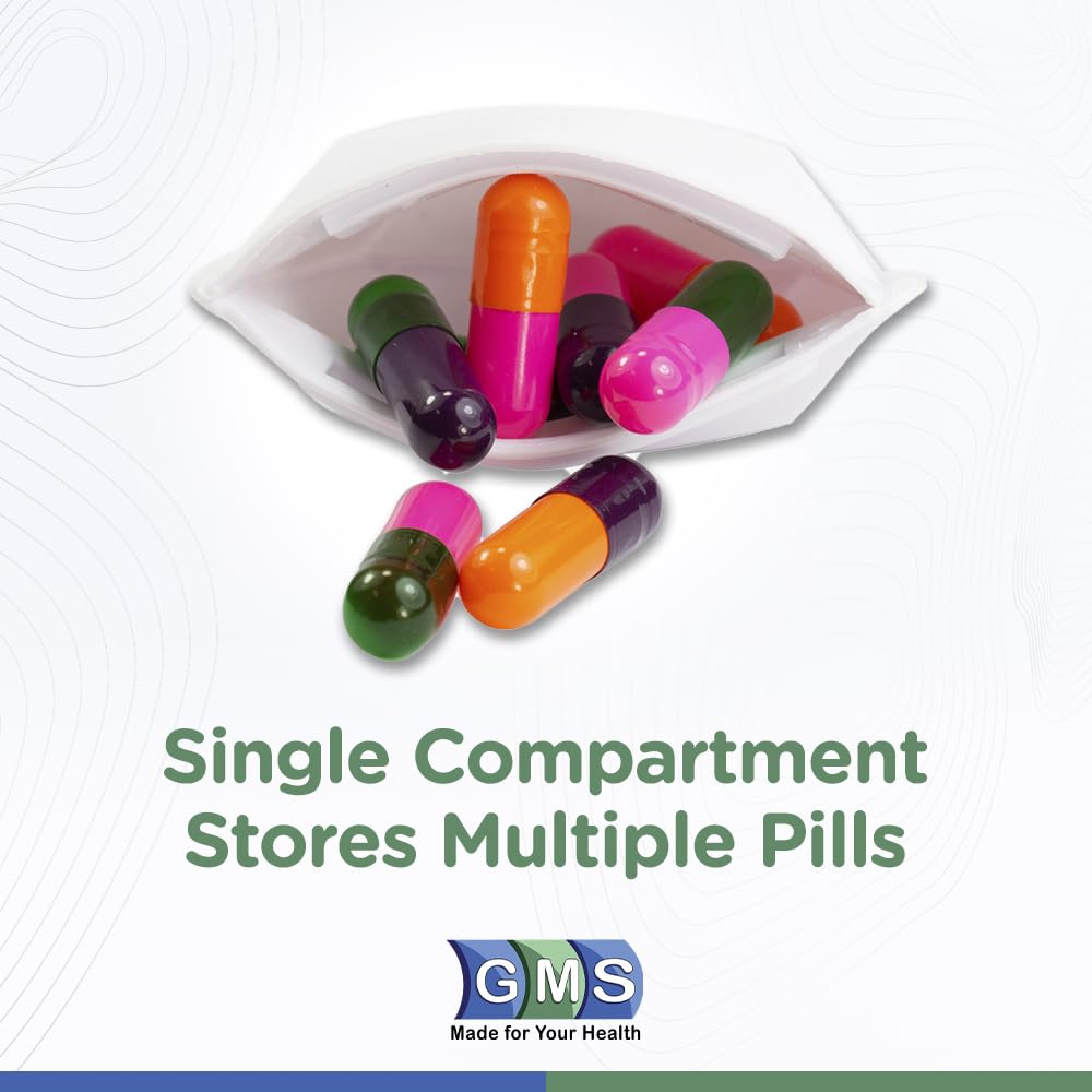 GMS etui pilules dosage quotidien, rangement compact et efficace