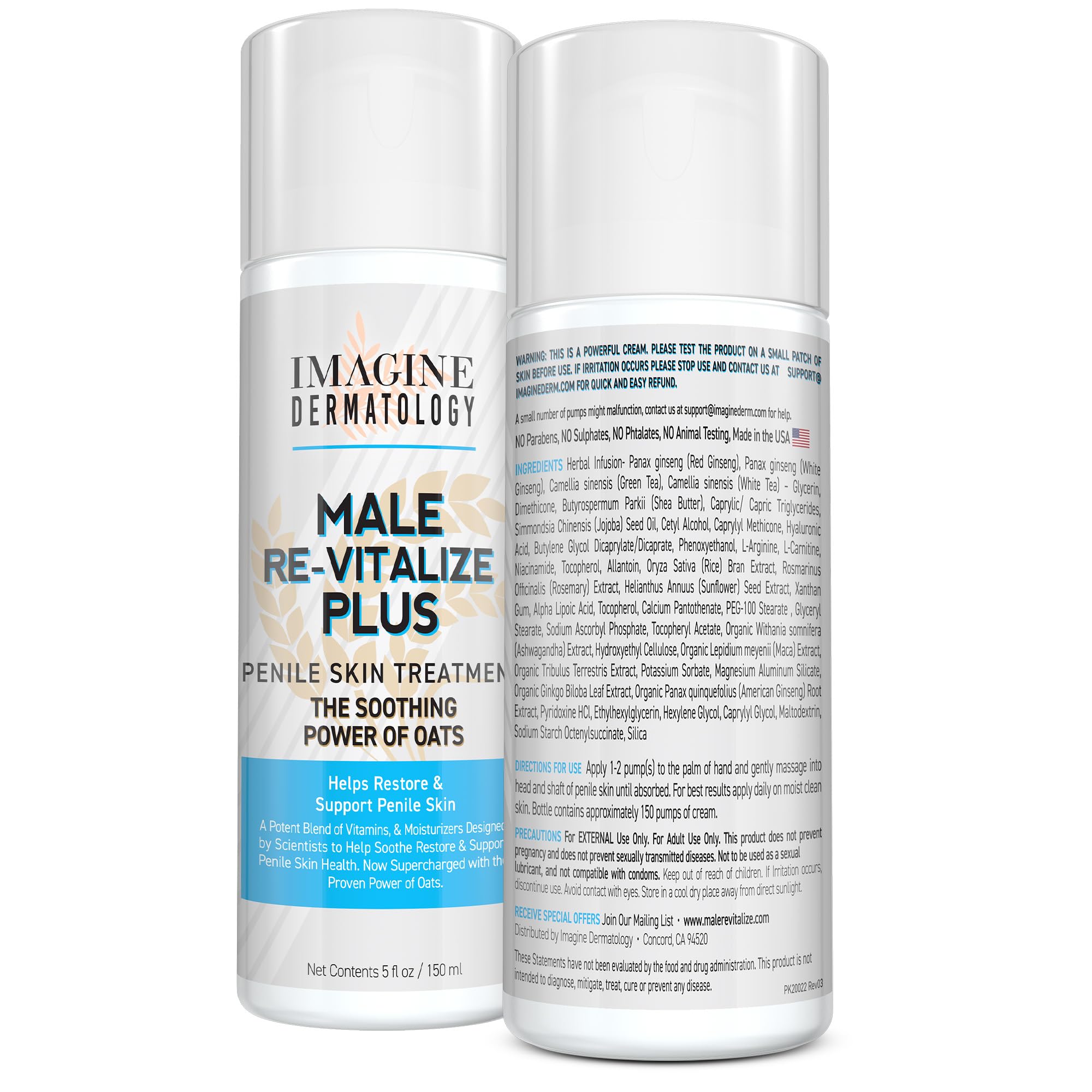 Imagine Dermatology Male Re-Vitalize Plus: texture veloutée idéale pour usage quotidien sur peau sensible.