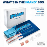 Port quotidien discret des Imako Premium Uppers sur l’avant des dents.