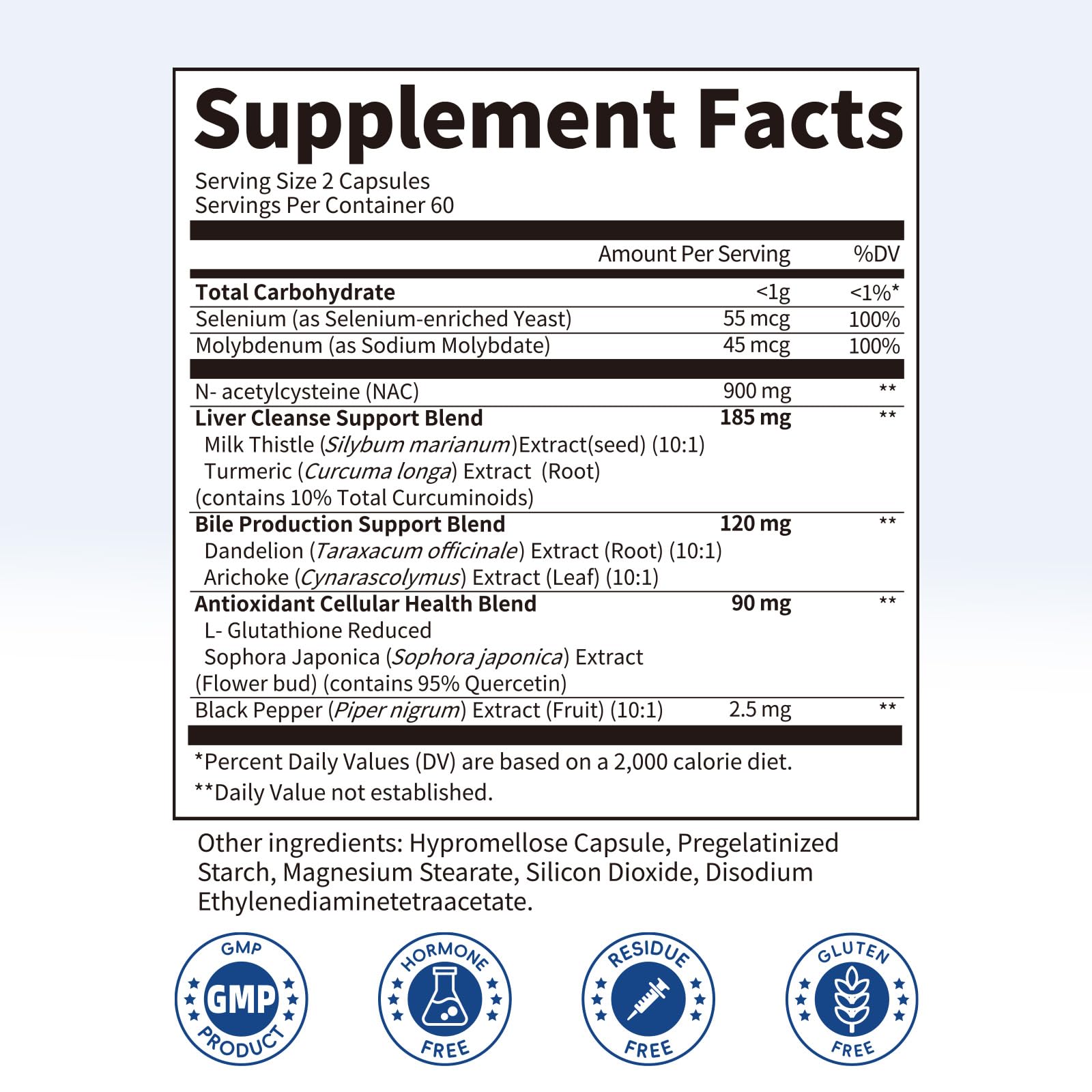 emballage iMATCHME NAC indiquant sans gluten et sans OGM.