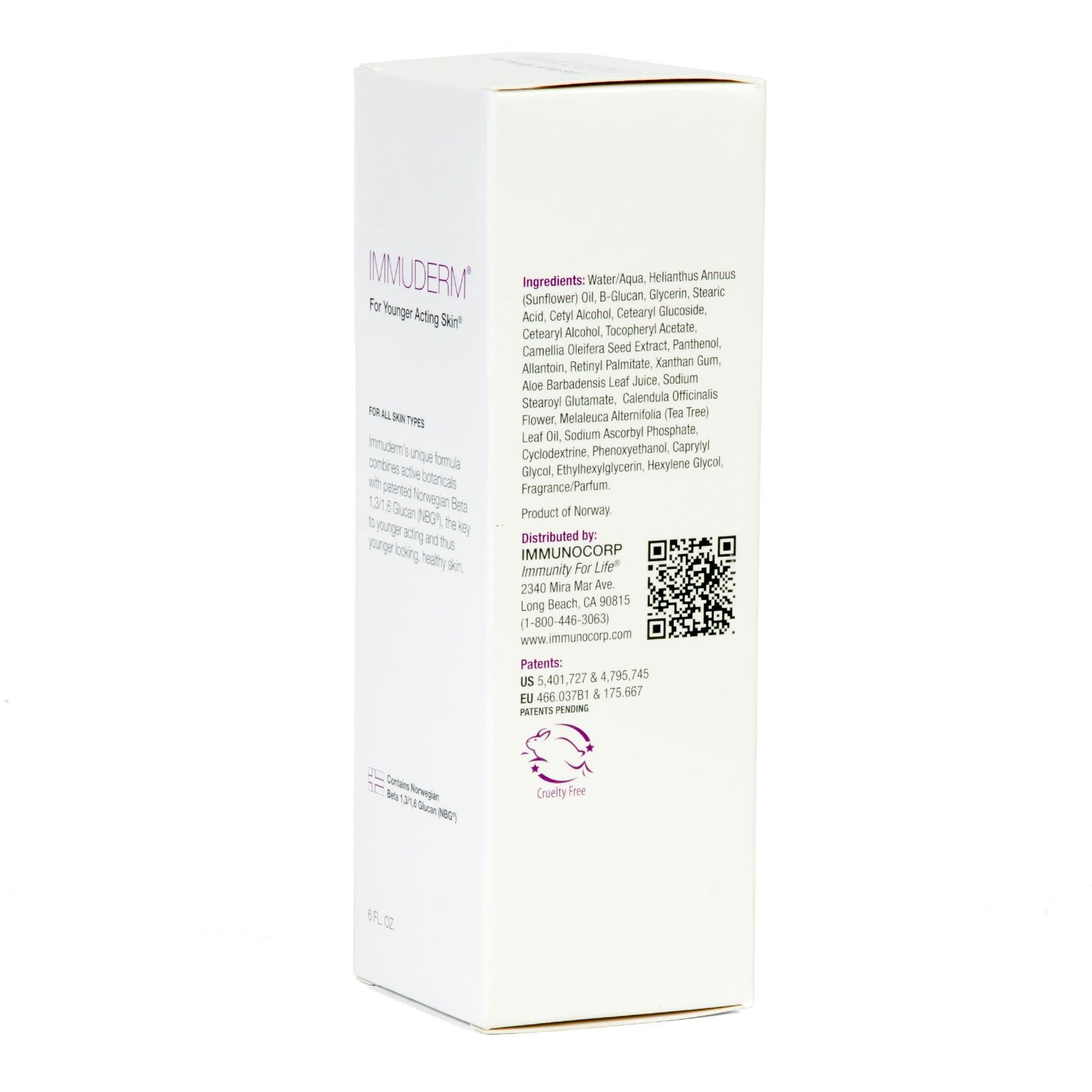 Immuderm application visage mains : massage facile et absorption rapide.