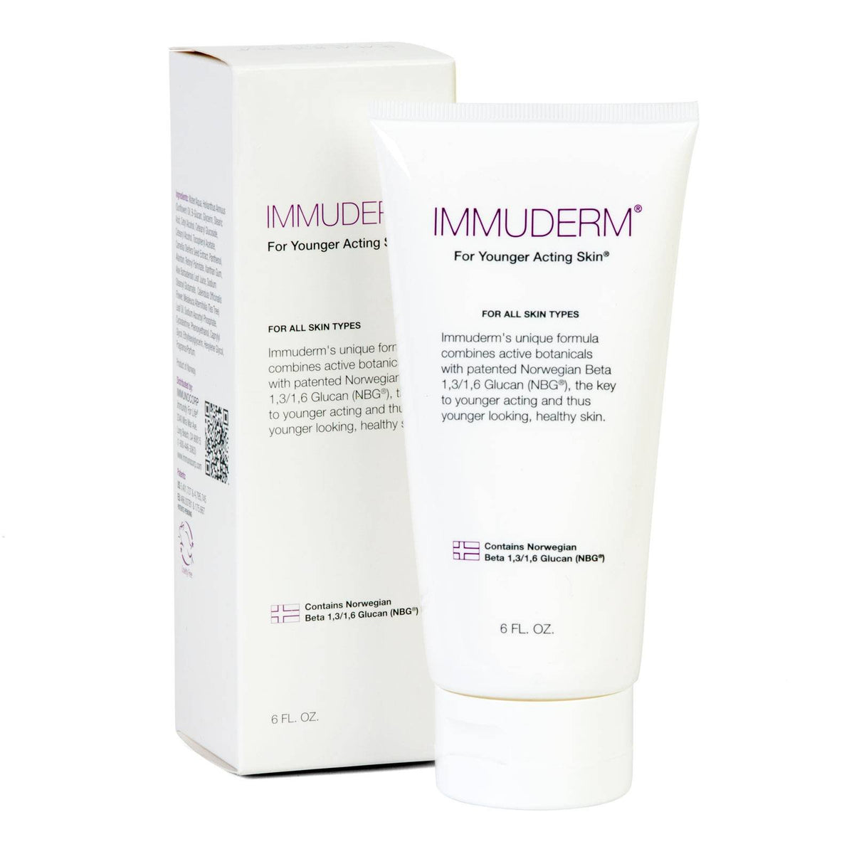 Immuderm emollient bouteille : texture nourrissante pour peau saine.
