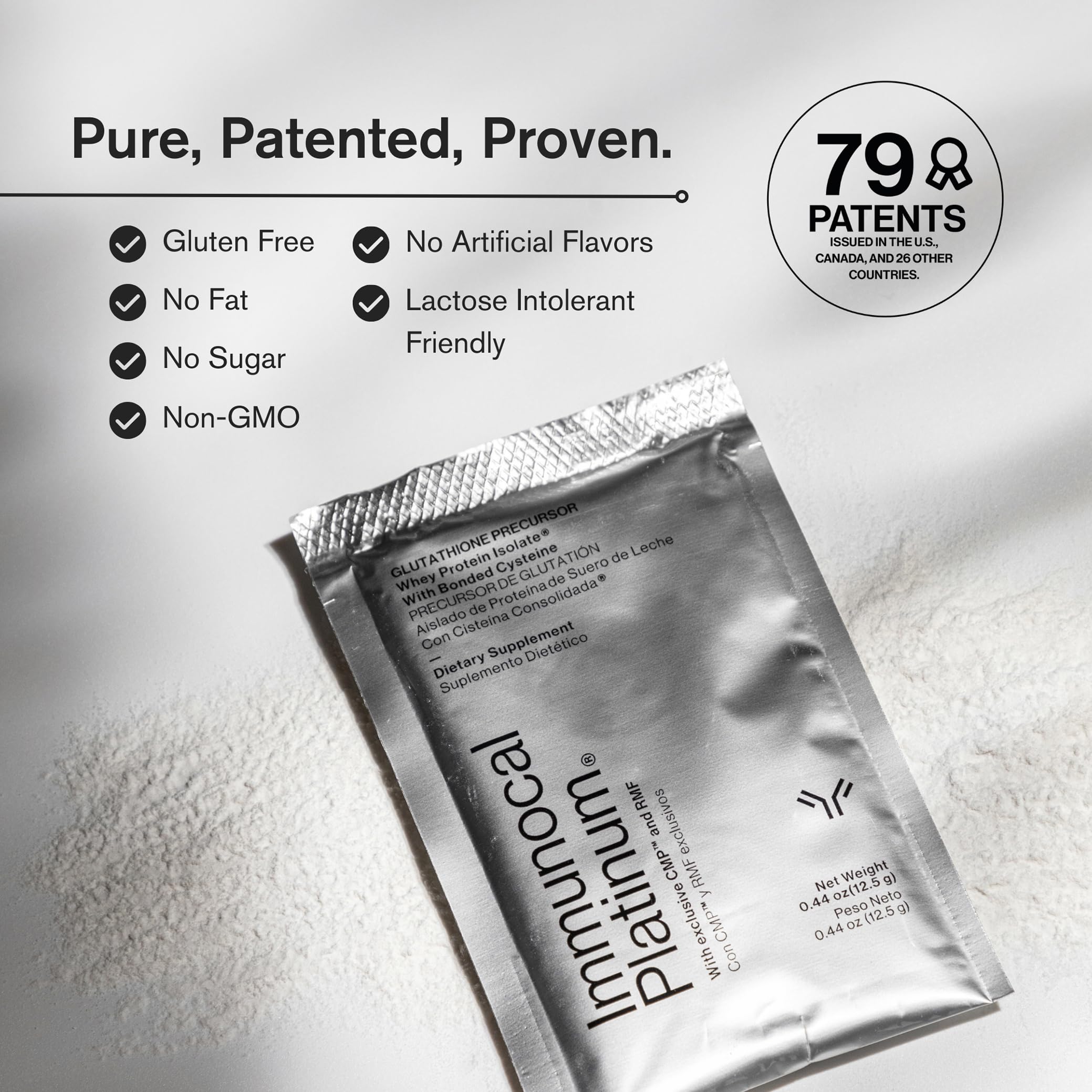 Immunocal Platinum – peptides modulateurs cytokines, potentiel anti-âge et soutien cellulaire.