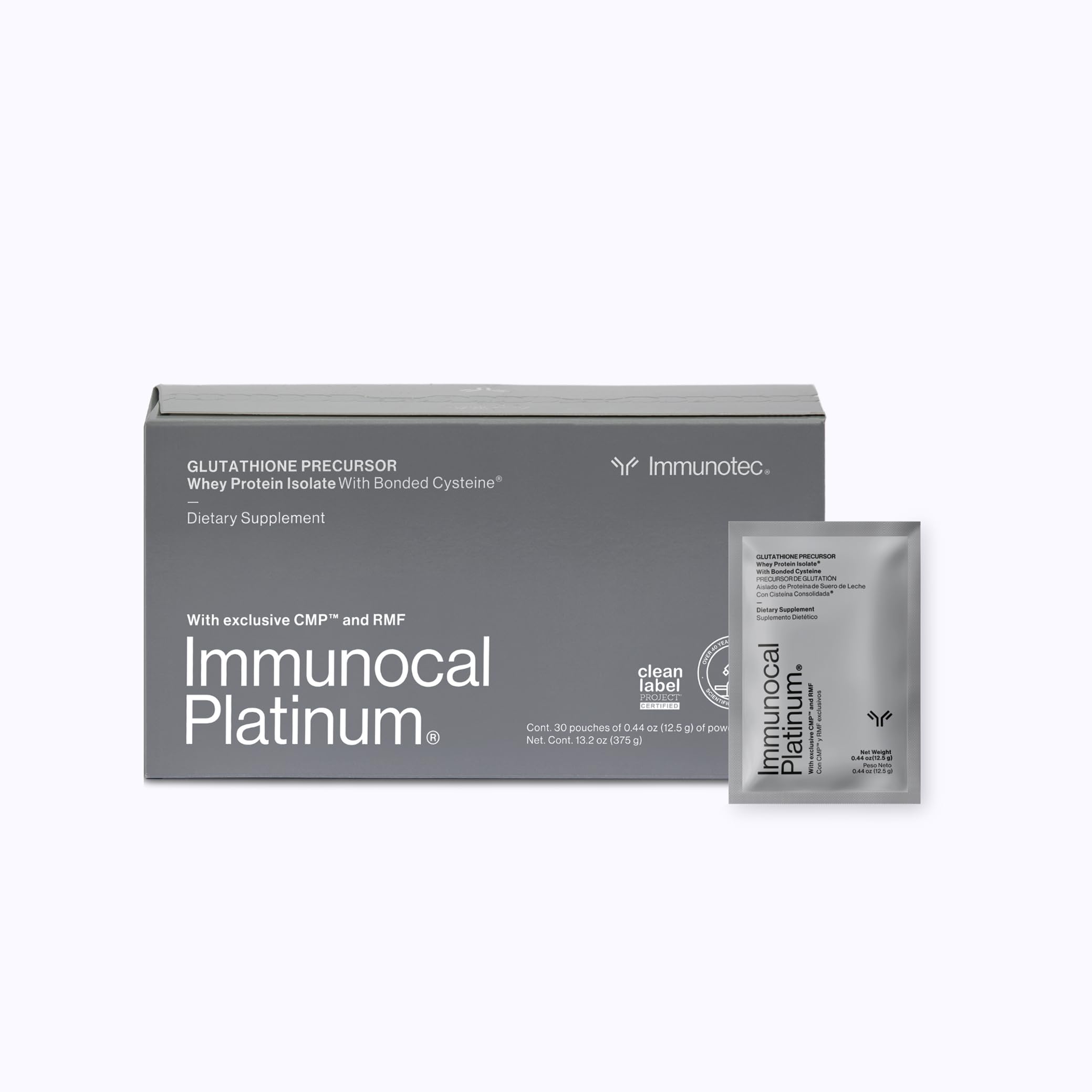 Immunocal Platinum – poudre isolat lactoserum, soutien immunitaire et vitalité.