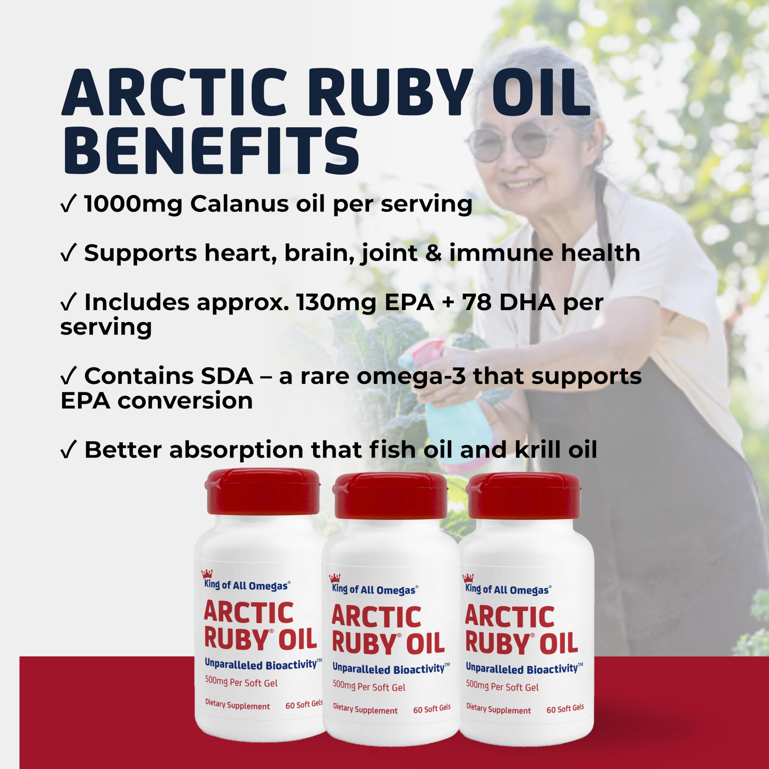 Arctic Ruby Oil Immunocorp, étui-packaging élégant et pratique pour l’utilisateur.