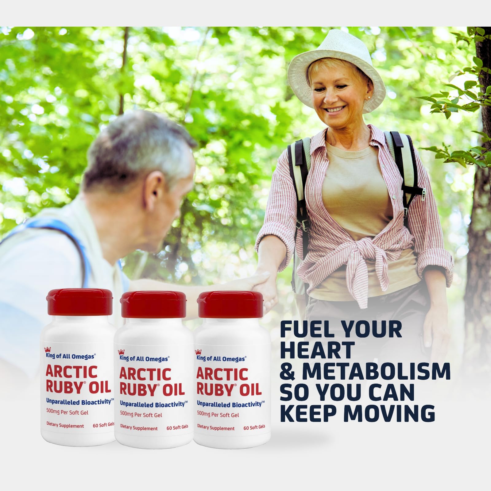 Arctic Ruby Oil Immunocorp, softgel aligné, bénéfice potentiel pour les articulations.