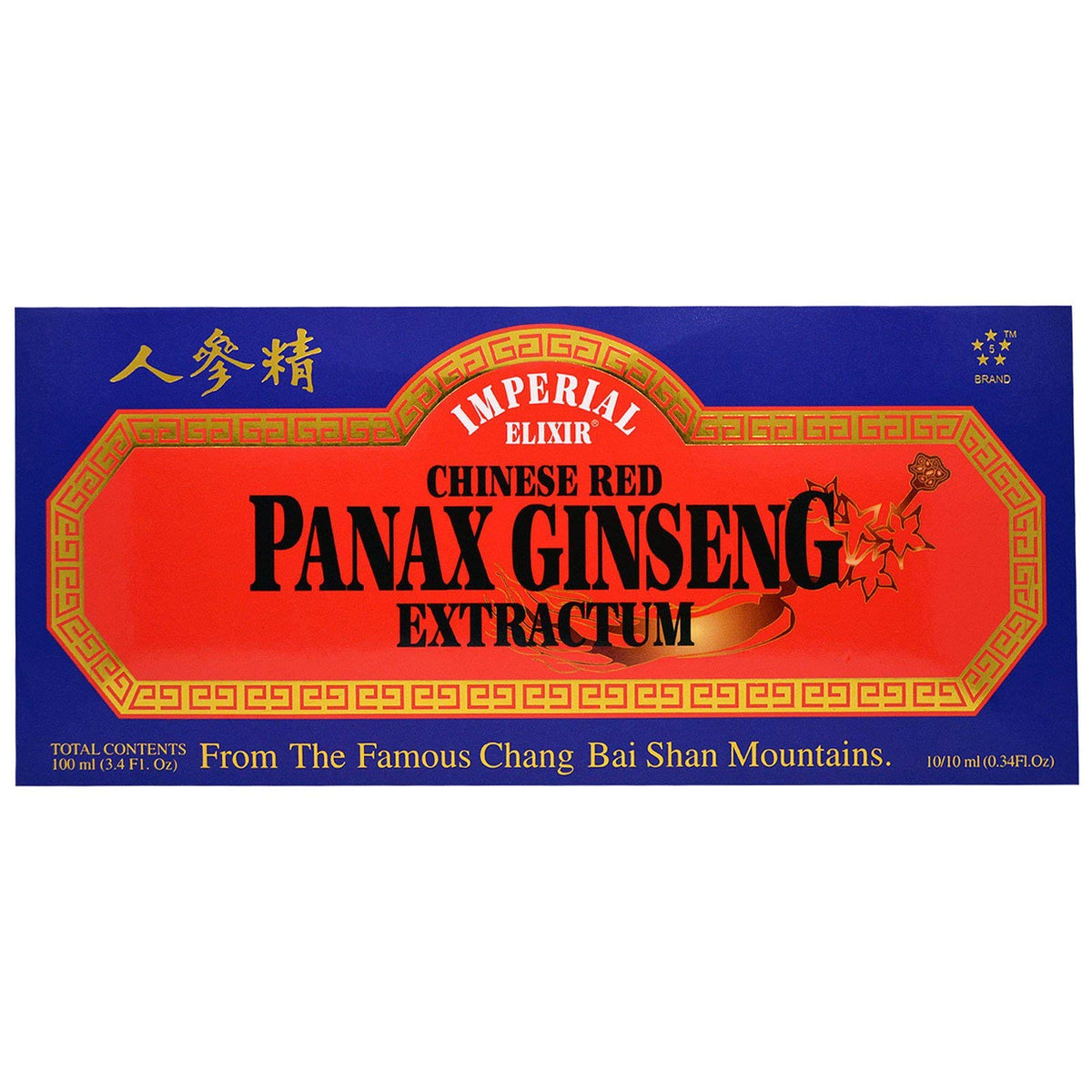 Imperial Elixir Ginseng Rouge Panax – fioles, soutien potentiel de l'énergie quotidienne.