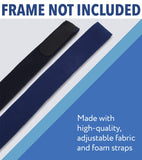 Ensemble de deux sangles bleues IMPRESA pour remplacement rapide.
