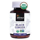 Incas Gingembre noir thaï – bouteille, capsules véganes, énergie naturelle