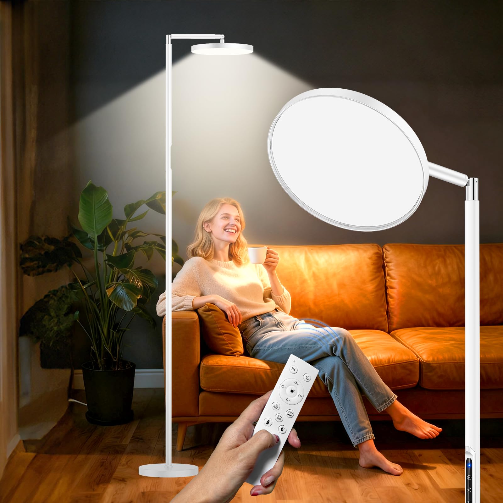 Incolumitas lampe solaire plein spectre 12000 lux pour un éclairage naturel et réduire la fatigue oculaire.