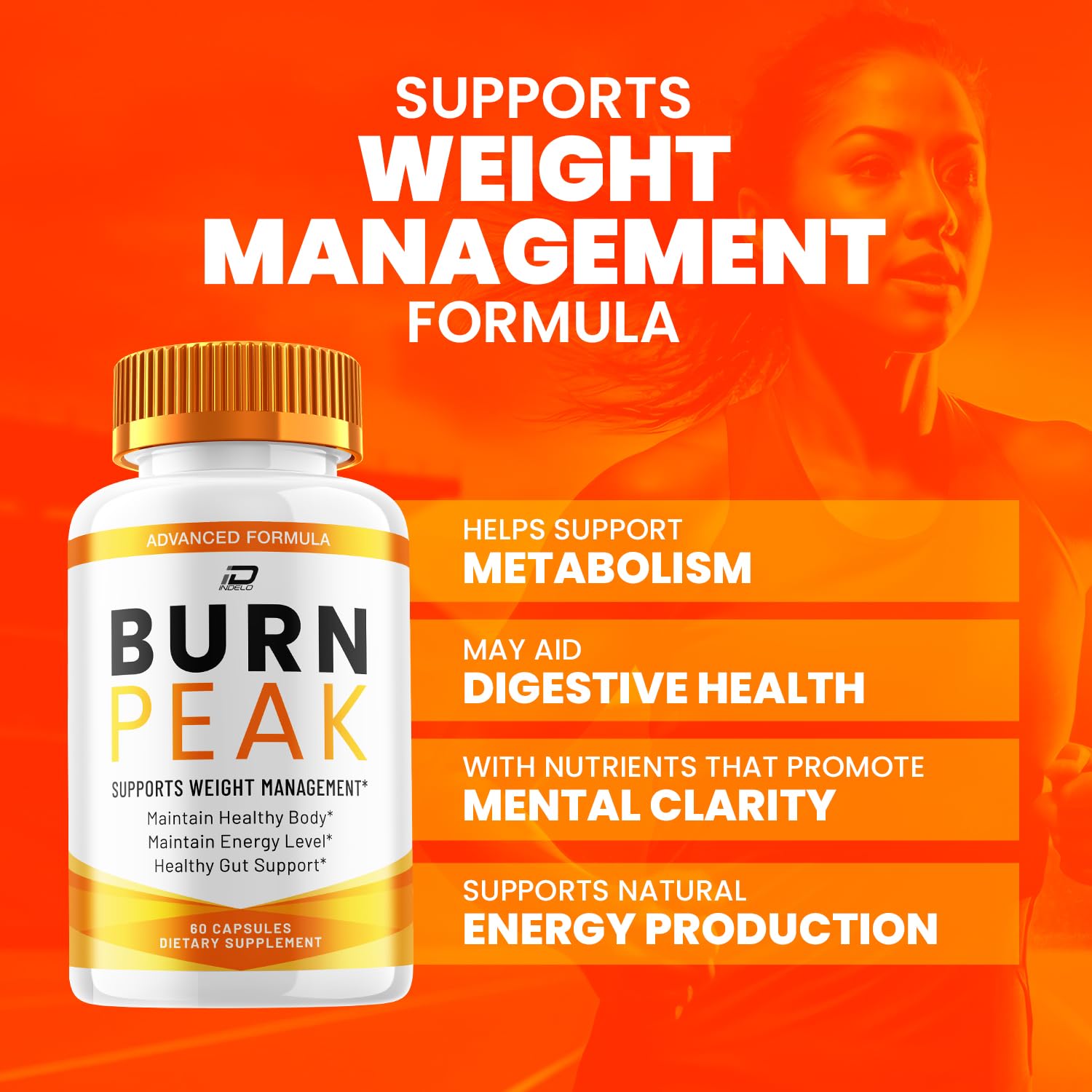 Usage quotidien facilité avec Burn Peak pour votre routine.