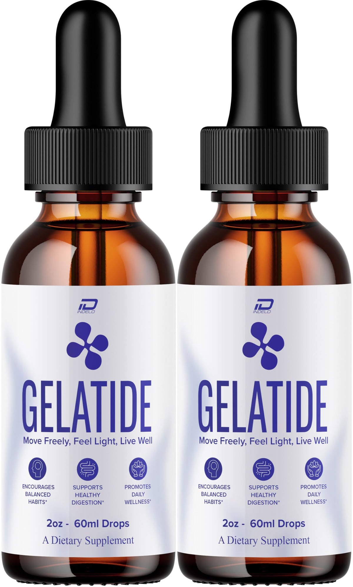 Gelatide Indelo – gouttes en flacon, soutien quotidien au bien-être