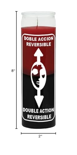 Bougie INDIO réversible rouge et noir – impression sérigraphique en deux couleurs, utile pour protéger l’espace