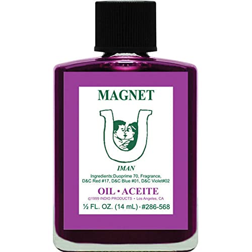 INDIO huile aimant sur la bouteille, parfaite pour les rituels et attirer l'énergie positive.