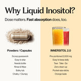 INERTIA+ INNERSITOL prêt-à-boire orange, plaisir quotidien et pratique.